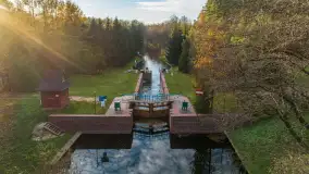 Jesienna śluza Przerwanki, jezioro Gołdopiwo i rzeka Sapina - zdjęcie 37