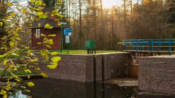 Końcówka jesieni przy śluzie Przerwanki, listopad 2025 r.