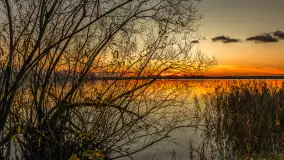 Zachód słońca nad jeziorem Niegocin, listopad 2025 r. - zdjęcie 14