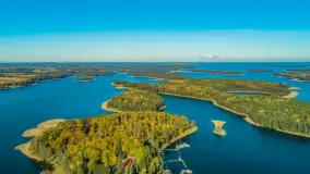 Jesienne Mazury z drona, mix ujęć, październik 2025 r. - zdjęcie 2