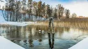 Zima w porcie Resort Niegocin, grudzień 2025 r. - zdjęcie 21