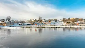 Zimowa sceneria w AZS Wilkasy nad Niegocinem, grudzień 2025 r. - zdjęcie 1