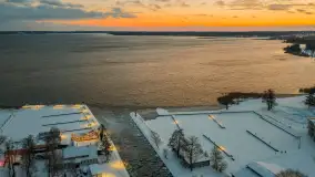 Giżycko pod koniec dnia z drona, styczeń 2026 r. - zdjęcie 3