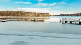 Zima w Łabędzim Ostrowiu w Pięknej Górze, Grudzień 2025 r. - zdjęcie 15