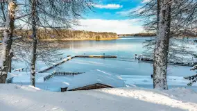 Zima w Łabędzim Ostrowiu w Pięknej Górze, Grudzień 2025 r. - zdjęcie 3