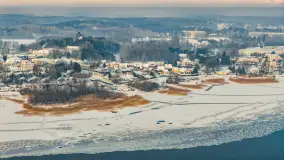 Niegocin skuty lodem w okowach zimowych mgieł, styczeń 2026  - zdjęcie 16