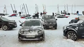 Pierwsze bojery w sezonie 2026 (styczeń), jezioro Śniardwy, Nowe Guty - zdjęcie 19