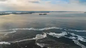 Dargin pod lodem, a natura i kra tworzą piękne pejzaże, styczeń 2026 r.