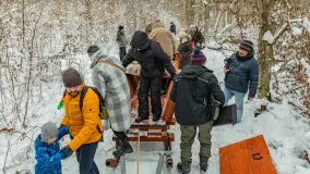Kulig w puszczy Piskiej razem z OW Wodnik, Ruciane-Nida, Styczeń 2026 r. - zdjęcie 48