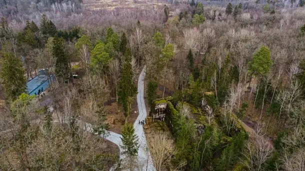 Wilczy Szaniec w Gierłoży zimą jeszcze lepiej widoczny - zdjęcie 4