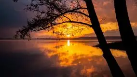 Epicki zachód słońca nad jeziorem Niegocin, luty 2020 - zdjęcie 4