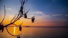 Marcowy zachód słońca nad jeziorem Dobskim - zdjęcie 16