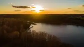 Zachód przy zwalony moście i jeziorze Patelnia, Kruklanki 03.2020 - zdjęcie 44