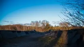 Zachód przy zwalony moście i jeziorze Patelnia, Kruklanki 03.2020 - zdjęcie 18