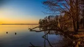 Marcowy zachód słońca nad jeziorem Dargin, Nowy Harsz - zdjęcie 40