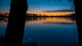 Wschód nad jeziorem Stręgielek, marzec 2020 - zdjęcie 12