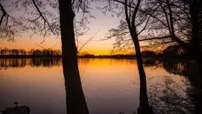 Wschód nad jeziorem Stręgielek, marzec 2020 - zdjęcie 19