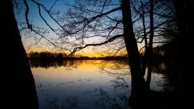 Wschód nad jeziorem Stręgielek, marzec 2020 - zdjęcie 23