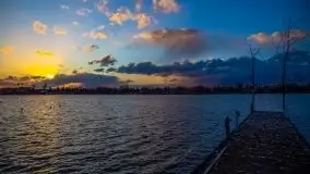 Tło Dla Mew i Marina Rydzewo w kolorach zachodu słońca - zdjęcie 23