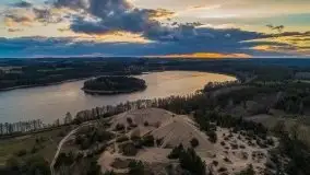 Zachód słońca nad jeziorem Jędzelewo, Stare Juchy - zdjęcie 13