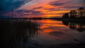 Zachód słońca nad jeziorem Tajty, 29 kwietnia 2020r. - zdjęcie 28