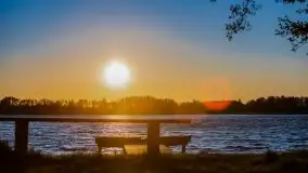 Zachód słońca nad jeziorem Ublik Wielki, maj 2020 r. - zdjęcie 10