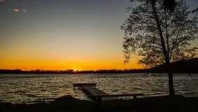 Zachód słońca nad jeziorem Ublik Wielki, maj 2020 r. - zdjęcie 39
