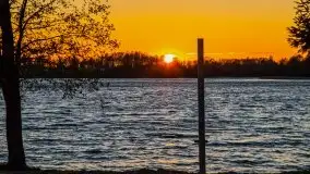 Zachód słońca nad jeziorem Ublik Wielki, maj 2020 r. - zdjęcie 42