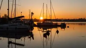 Wschód słońca nad jeziorem Ryńskim, Bocianie Gniazdo - zdjęcie 8