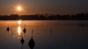 Wschód słońca nad jeziorem Ryńskim, Bocianie Gniazdo - zdjęcie 5