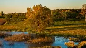 Zachód słońca widoczny z Grodzisko Święta Góra - zdjęcie 5