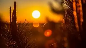 Zachód słońca widoczny z Grodzisko Święta Góra - zdjęcie 7