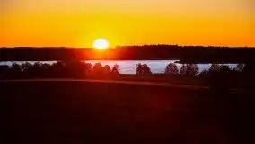 Zachód słońca widoczny z Grodzisko Święta Góra - zdjęcie 35