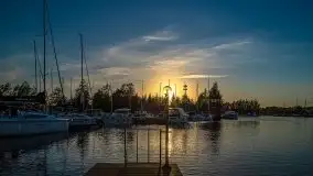 Majowy zachód słońca w Węgorzewie - zdjęcie 2