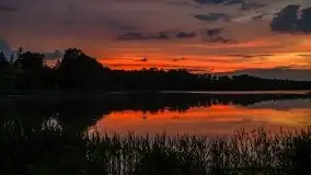 Zachód słońca w okolicach miejscowości Miłki - zdjęcie 11