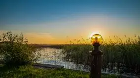 Zachód słońca, Skłodowo i jezioro Mamry - zdjęcie 11