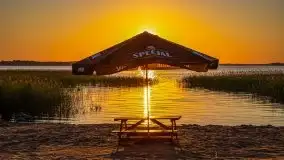 Zachód słońca, Skłodowo i jezioro Mamry - zdjęcie 34