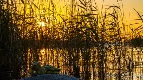 Zachód słońca, Skłodowo i jezioro Mamry - zdjęcie 24