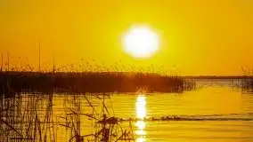 Zachód słońca, Skłodowo i jezioro Mamry - zdjęcie 21