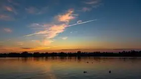 Zachód słońca, Tło dla Mew i Marina Rydzewo - zdjęcie 4