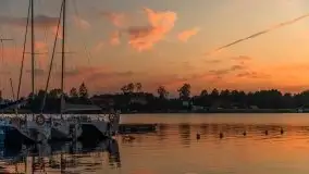 Zachód słońca, Tło dla Mew i Marina Rydzewo - zdjęcie 28