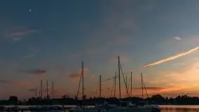 Zachód słońca, Tło dla Mew i Marina Rydzewo - zdjęcie 25