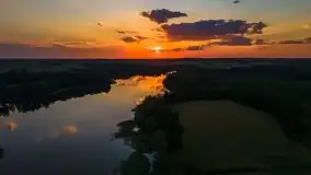 Zachód słońca nad jeziorem Łękuk - zdjęcie 7