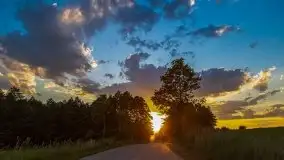 Zachód słońca nad jeziorem Łękuk - zdjęcie 16