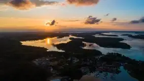 Zachód słońca nad jeziorem Tajty - zdjęcie 1