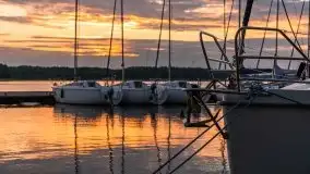 Zachód słońca nad jeziorem Kisajno - zdjęcie 2