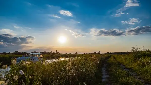 Zachód Słońca nad kanałem Jeglińskim