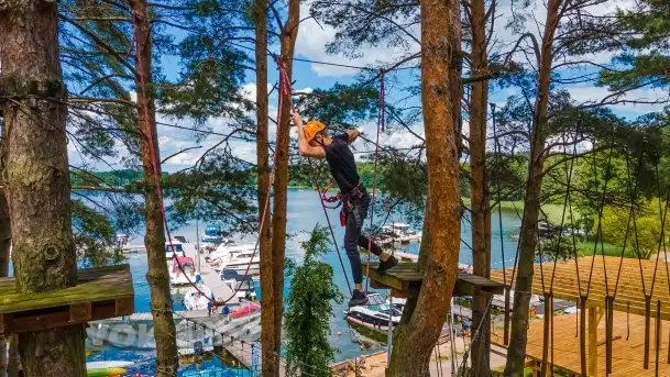 Park linowy Hotel Tajty, Wilkasy koło Giżycka - zdjęcie 4