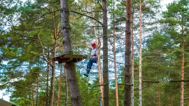 Park linowy Hotel Tajty, Wilkasy koło Giżycka - zdjęcie 2
