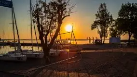 Wschód Słońca, Wilkasy, jezioro Niegocin, sierpień 2020 r. - zdjęcie 56